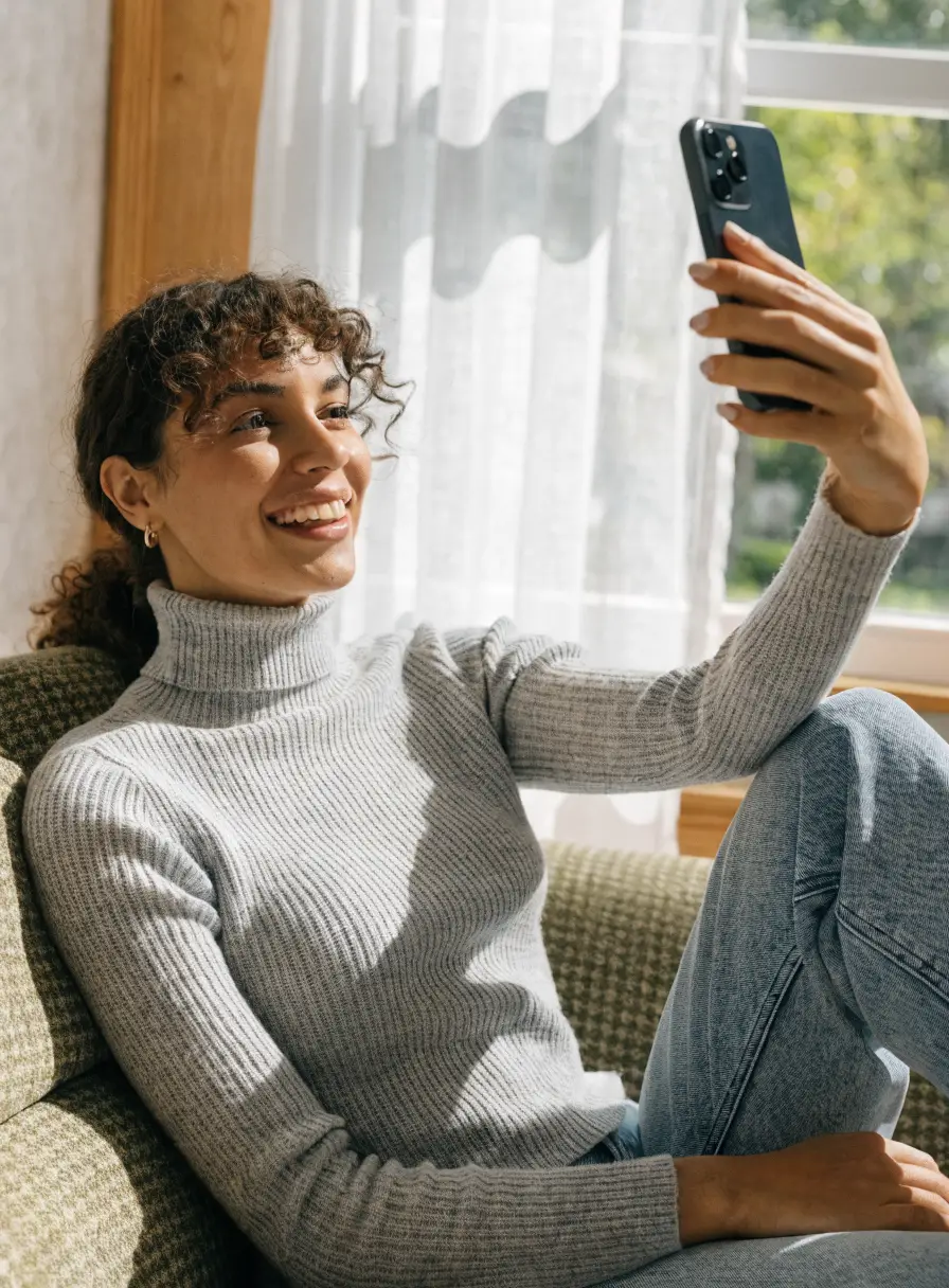 Taking a passport selfie at home